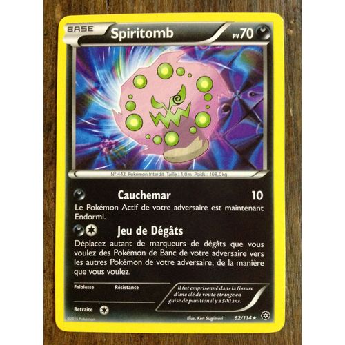 Pokémon - 62/114 - Spiritomb - Xy - Offensive Vapeur - Rare