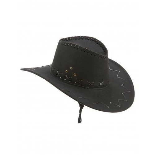 Chapeau Cowboy Noir En Suedine Adulte,