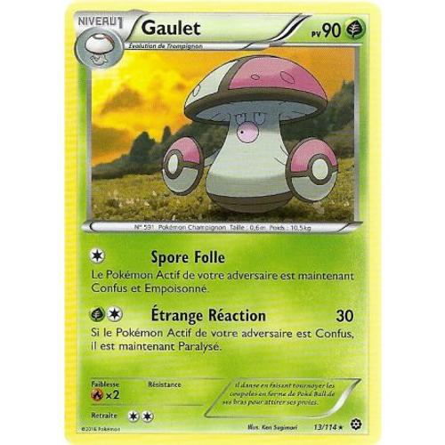 Carte Pokemon - Xy11 - Offensive Vapeur - Gaulet - Pv 90 - 13/114 - Rare - Vf