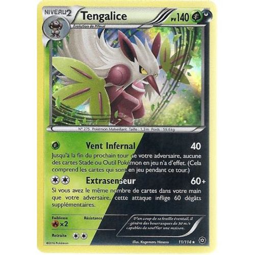 Carte Pokemon - Xy11 - Offensive Vapeur - Tengalice - Pv 140 - 11/114 - Holo Rare - Vf