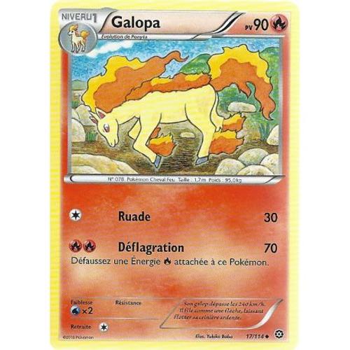 Carte Pokemon - Xy11 - Offensive Vapeur - Galopa - Pv 90 - 17/114 - Peu Commune - Vf