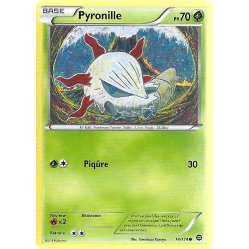 Carte Pokemon - Xy11 - Offensive Vapeur - Pyronille - Pv 70 - 14/114 - Commune - Vf