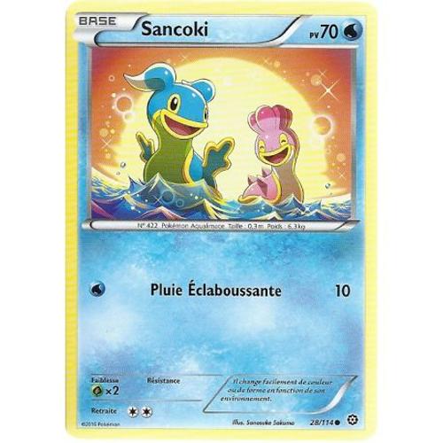 Carte Pokemon - Xy11 - Offensive Vapeur - Sancoki - Pv 70 - 28/114 - Commune - Vf