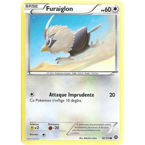 Carte Pokemon - Xy11 - Offensive Vapeur - Furaiglon - Pv 60 - 92/114 - Commune - Vf