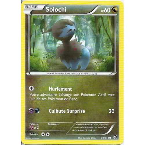 Carte Pokemon - Xy11 - Offensive Vapeur - Solochi - Pv 60 - 84/114 - Commune - Vf