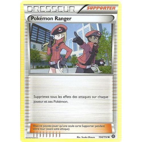 Carte Pokemon - Xy11 - Offensive Vapeur - Pokémon Ranger - Dresseur  - 104/114 - Peu Commune - Vf