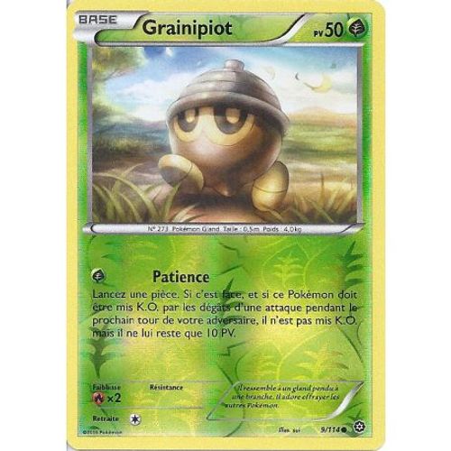 Carte Pokemon - Xy11 - Offensive Vapeur - Grainipiot - Pv 50 - 9/114 - Holo Reverse - Vf