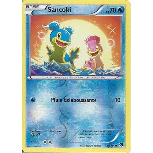 Carte Pokemon - Xy11 - Offensive Vapeur - Sancoki - Pv 70 - 28/114 - Holo Reverse - Vf