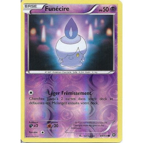 Carte Pokemon - Xy11 - Offensive Vapeur - Funécire - Pv 50 - 48/114 - Holo Reverse - Vf