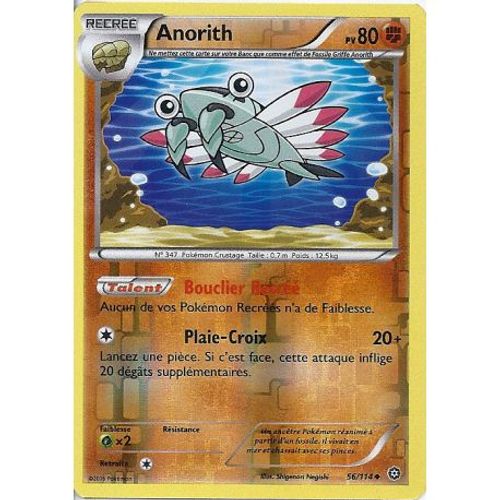 Carte Pokemon - Xy11 - Offensive Vapeur - Anorith - Pv 80 - 56/114 - Holo Reverse - Vf