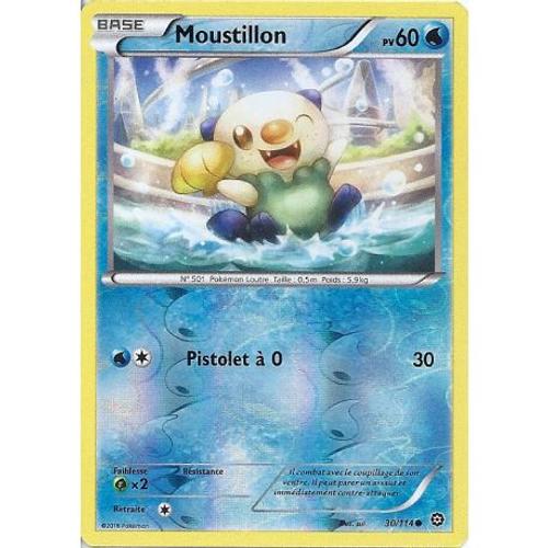 Carte Pokemon - Xy11 - Offensive Vapeur - Moustillon - Pv 60 - 30/114 - Holo Reverse - Vf