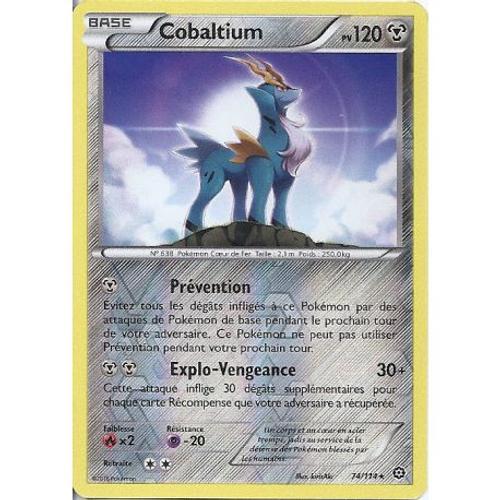 Carte Pokemon - Xy11 - Offensive Vapeur - Cobaltium - Pv 120 - 74/114 - Holo Reverse - Vf