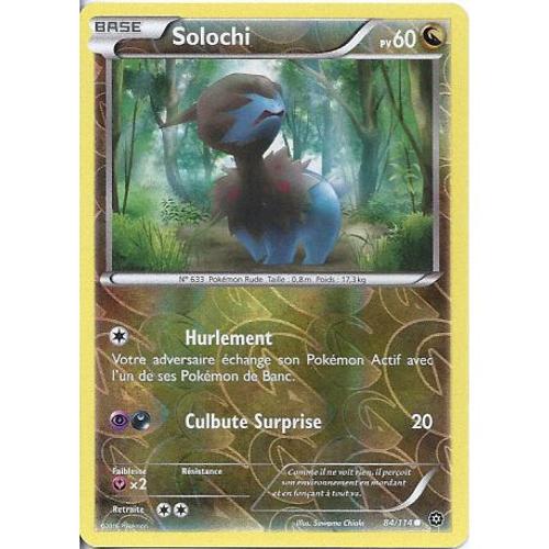 Carte Pokemon - Xy11 - Offensive Vapeur - Solochi - Pv 60 - 84/114 - Holo Reverse - Vf