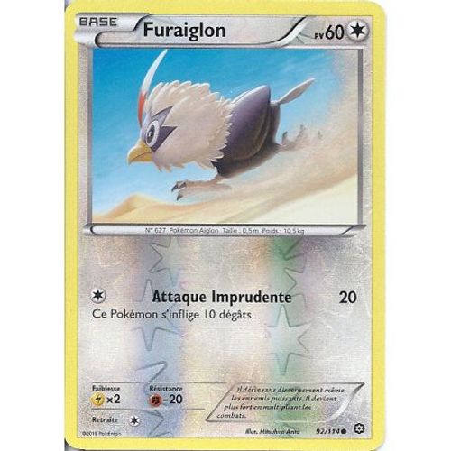 Carte Pokemon - Xy11 - Offensive Vapeur - Furaiglon - Pv 60 - 92/114 - Holo Reverse - Vf