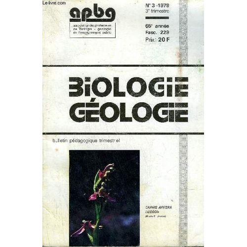 Biologie Geologie - N°3 - 1978