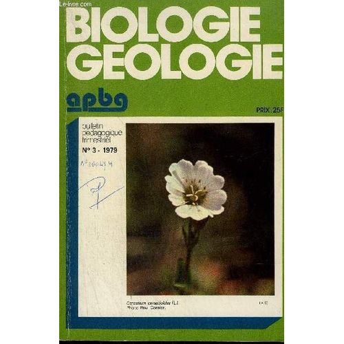 Biologie Geologie - N°3 -1979