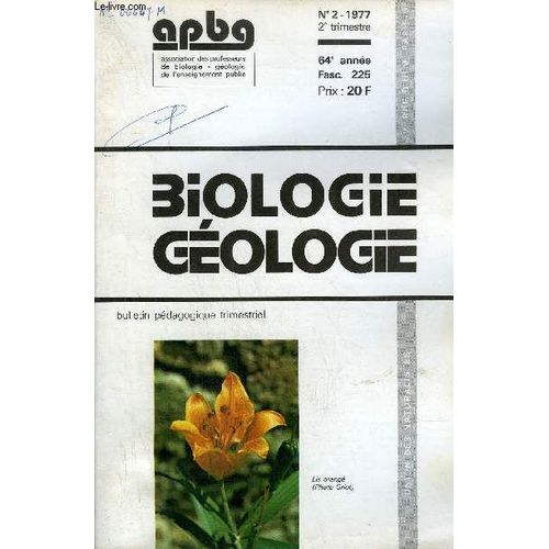 Biologie Geologie - N°2 - 1977