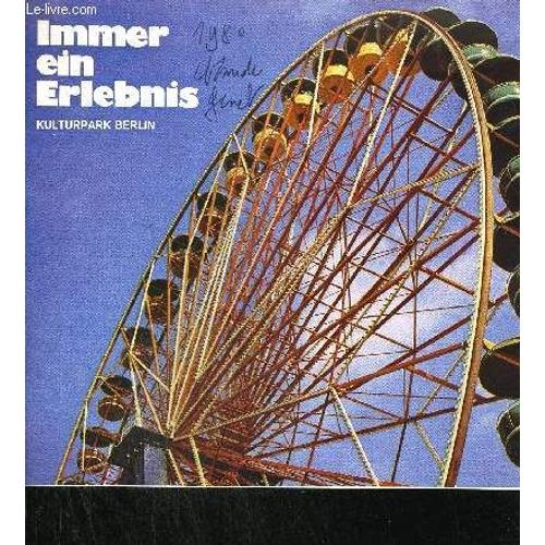 Brochure En Allemand / Immer Ein Erlebnis - Kulturpark Berlin -