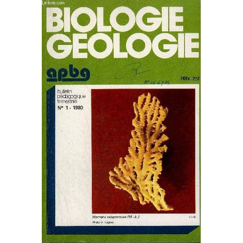 Biologie Geologie - N°1 -1980