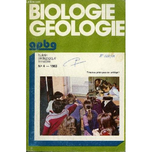Biologie Geologie - N°4-1983