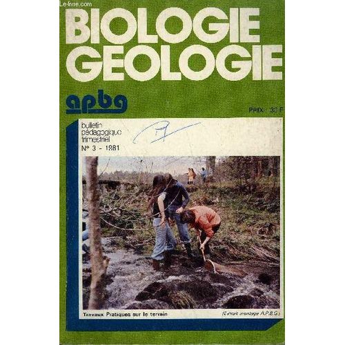 Biologie Geologie - N°3 - 1981