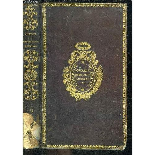 Histoire Des Revolutions De La Republique Romaine - Tome Deuxieme Seul.