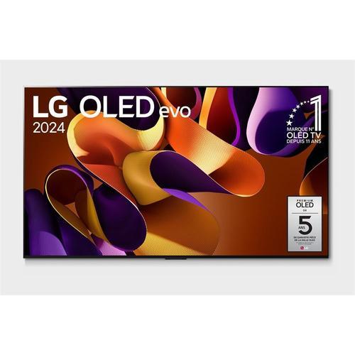 TV OLED Evo LG OLED77G4 195 cm 4K UHD Smart TV 2024 Noir et Argent