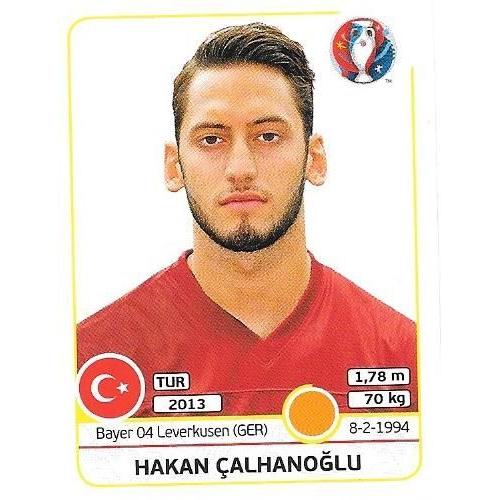 Vignette Panini Euro 2016 N°420 : Hakan Calhanoglu