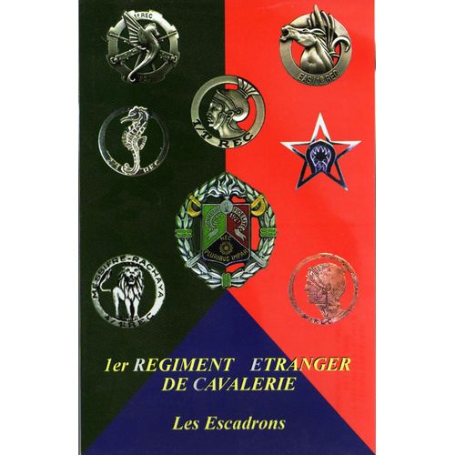 Militaria - Cp - Insignes Des Escadrons Du 1er Régiment Étranger De Cavalerie (1er Rec)