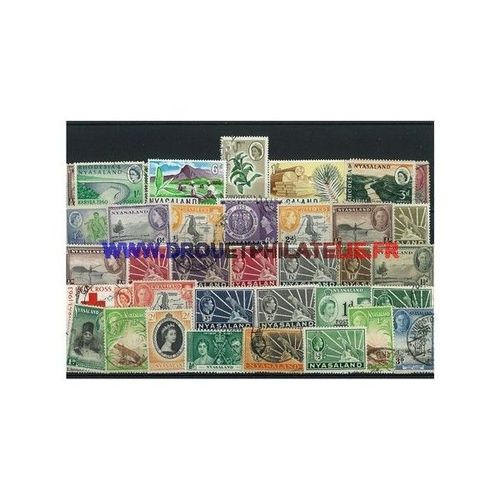 Nyassaland 10 Timbres Differents Obliteres