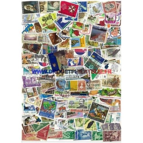 Nouvelle Zelande - Lot De 100 Timbres Differents