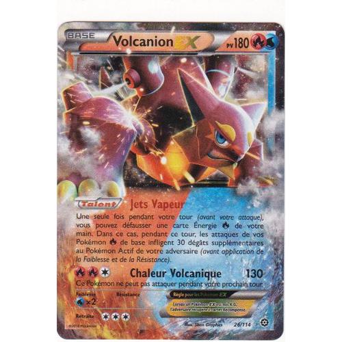 Pokémon - 26/114 - Volcanion Ex - Xy - Offensive Vapeur - Ex
