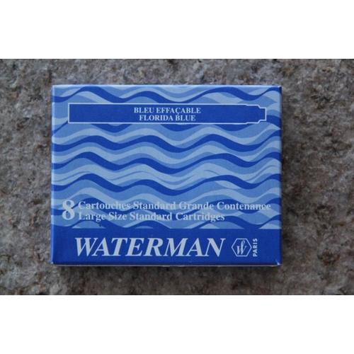 Lot de 10 boîtes de cartouches Bleues Effaçables Longues Waterman®
