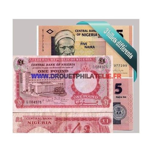 Nigeria 3 Billets De Banque Differents