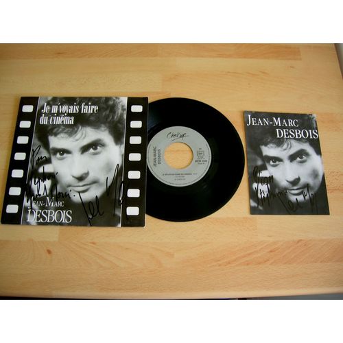 Je M'voyais Faire Du Cinéma (Sp- 1989, Pochette Dédicacée + Carte Postale)