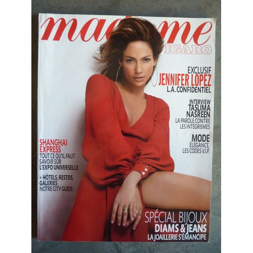 Madame Figaro, Jennifer Lopez Cover, Rufus Wainwright, Gaia Reposi, Taslima Nasreen...