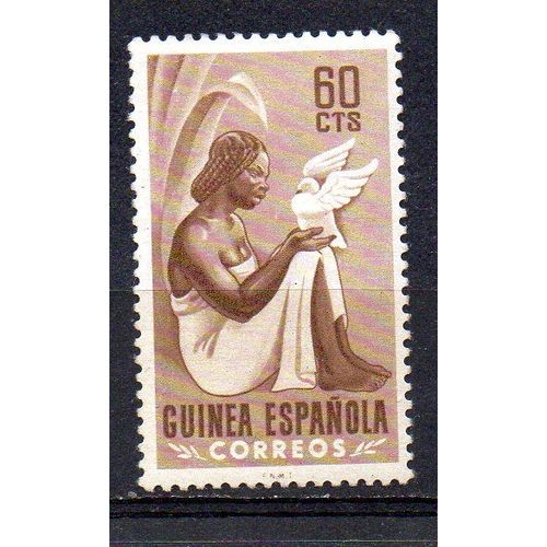 Guinée Espagnole- Timbre Neuf- En Faveur Des Indigènes- Faciale 60cts