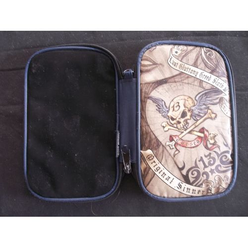 Sacoche De Transport Avec Tête De Mort Pour Nintendo 3ds Xl