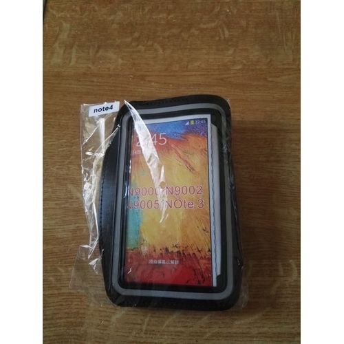 Housse Coque Etui Brassard De Sport Running Samsung Galaxy Note 4 Noir Dreamshop75®
