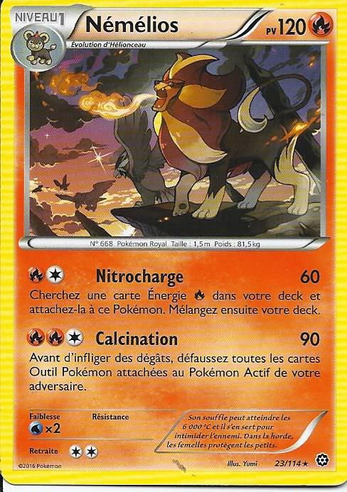 Pokémon - 23/114 - Némélios - Xy - Offensive Vapeur - Rare