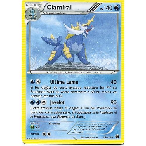 Pokémon - 32/114 - Clamiral - Xy - Offensive Vapeur - Rare