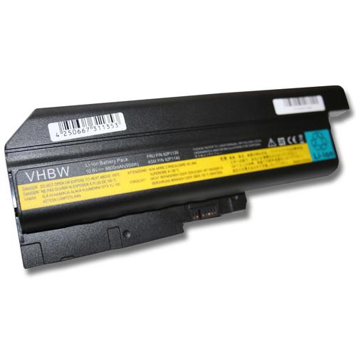 vhbw Li-Ion batterie 8800mAh (10.8V) pour ordinateur,pc IBM ThinkPad T60 2008, T60 2009, T60 2613, T60 2623, T60 2637 comme 40Y6797, 40Y6798, 41N5666.