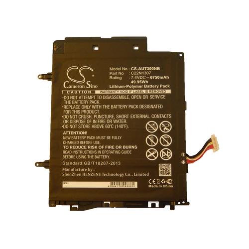 Vhbw Li-Polymer Batterie 6750mah (7.4v) Pour Ordinateur, Tablette Asus Transformer Book T300la-Us51t, T300la-Xh71t Comme C22n1307...