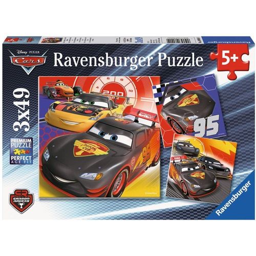 Puzzle 49 Pièces 3 Puzzles - Cars