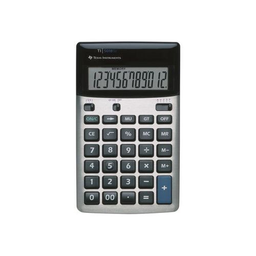 Texas Instruments TI-5018 SV - Calculatrice de bureau - 12 chiffres - panneau solaire, pile