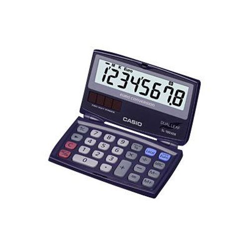 Casio SL-100VER - Calculatrice de poche - 8 chiffres - pile, panneau solaire