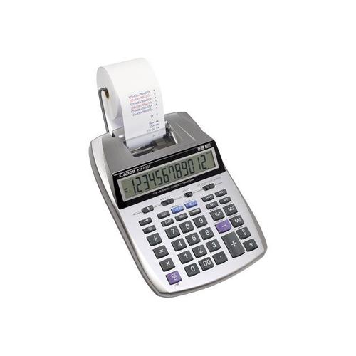 Canon P23-DTSC - Calculatrice avec imprimante - LCD - 12 chiffres - pile, pile de sauvegarde mémoire - argent métallique