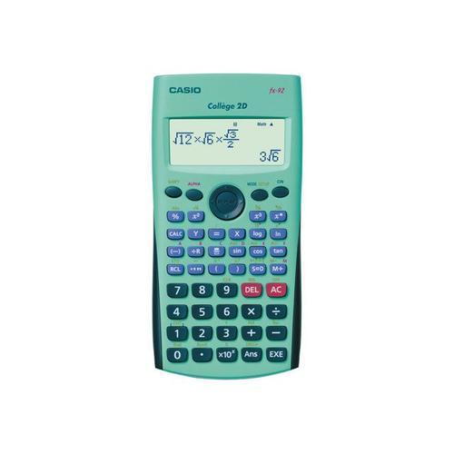 Casio fx-92 College 2D - Calculatrice scientifique - pile
