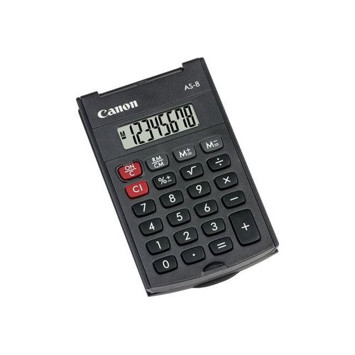 Canon AS-8 - Calculatrice de poche - 8 chiffres - gris foncé