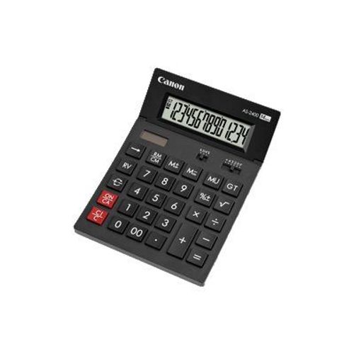 Canon AS-2400 - Calculatrice de bureau - 14 chiffres - panneau solaire, pile - gris foncé